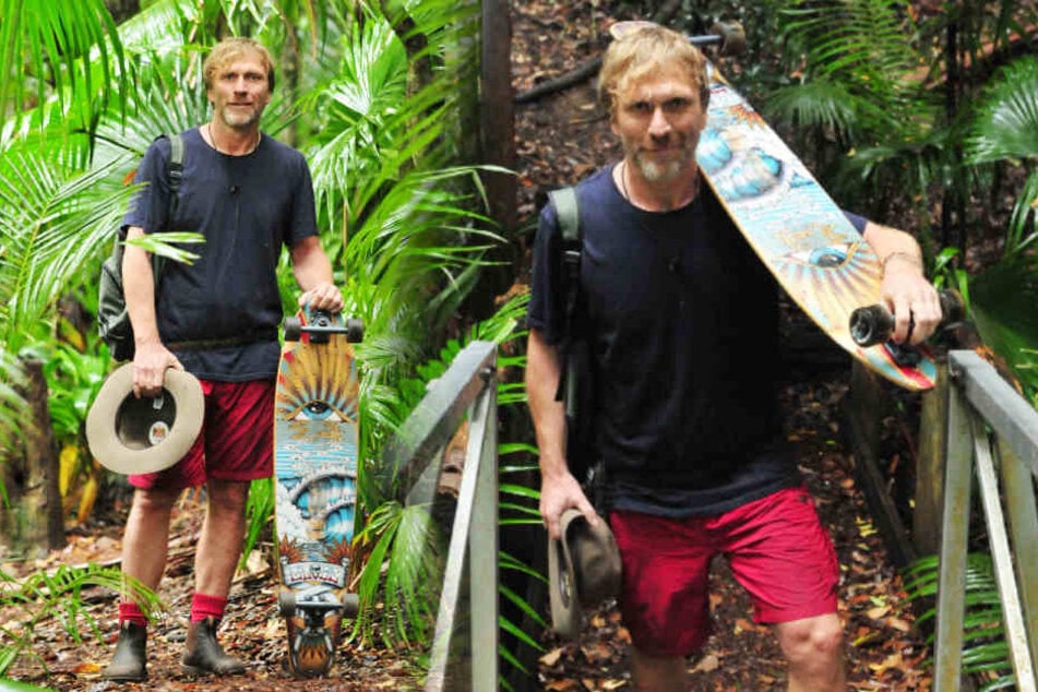 Mit seinem Longboard verließ Ansgar Brinkmann das Dschungelcamp.