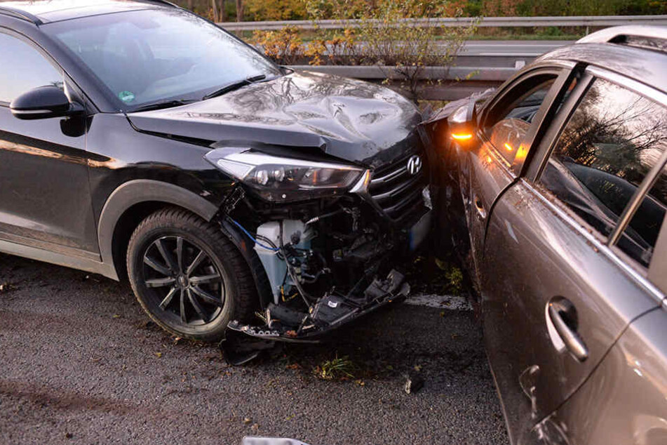 Der Mazda hat den Hyundai laut Polizei übersehen.