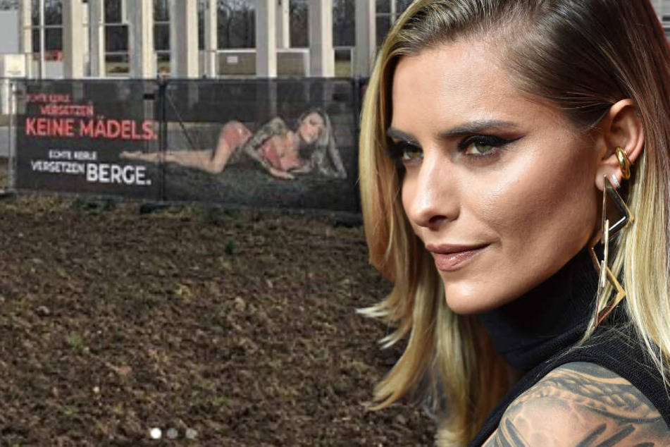 Diebe klauen ihr sexy Bauschutt-Banner: Sophia Thomalla macht Hammer-Angebot