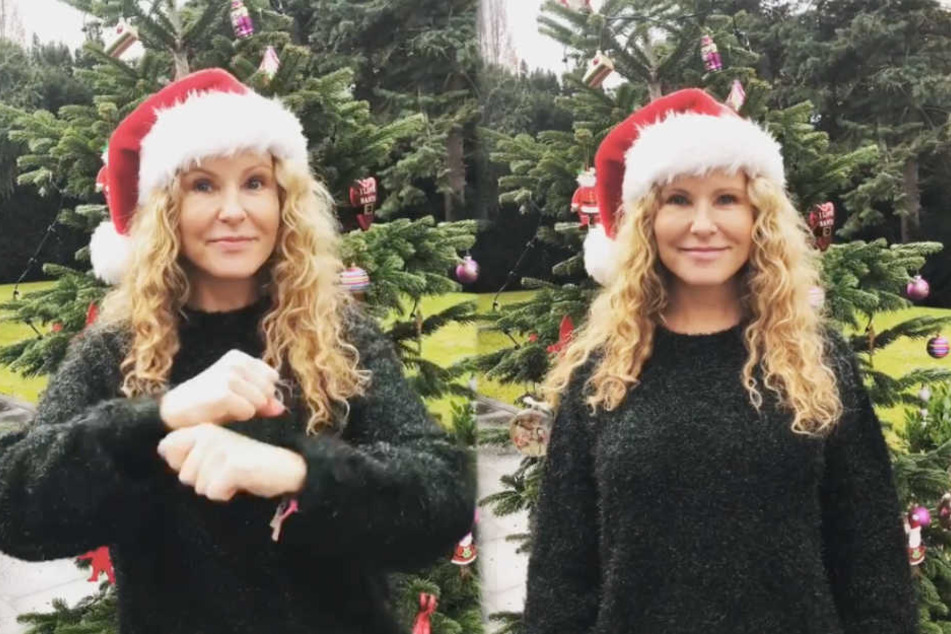 Katja Burkard lernte den Weihnachtsklassiker "Last Christmas" von "Wham!" in Gebärdensprache.