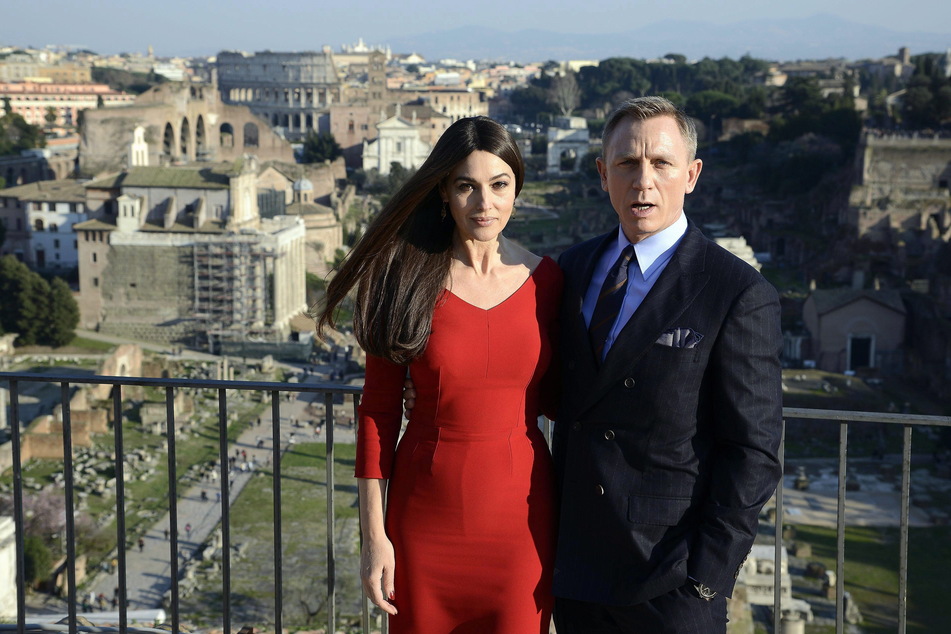 Bellucci und Daniel Craig (54) am Set von "James Bond 007: Spectre".