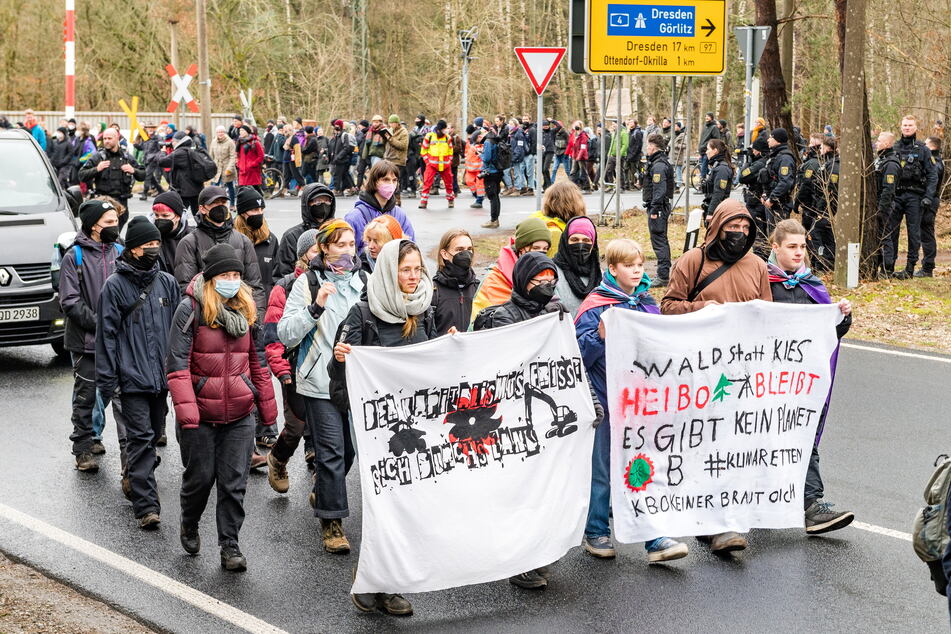 Dresden: Vor der Camp-Räumung im "Heibo": Umweltschützer demonstrieren!