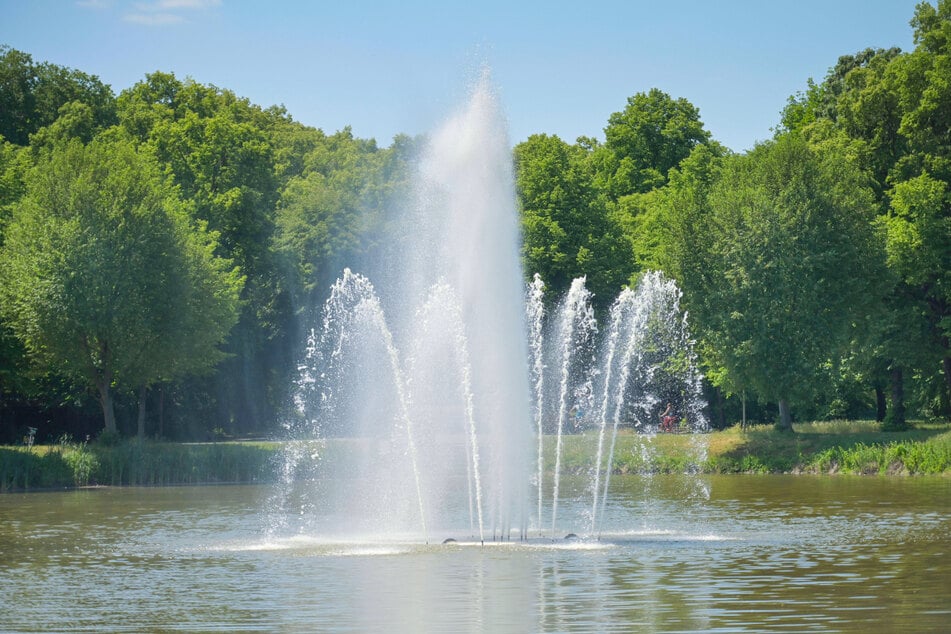 Vor allem im Sommer ist die Wasserfontäne regelmäßig zu sehen.