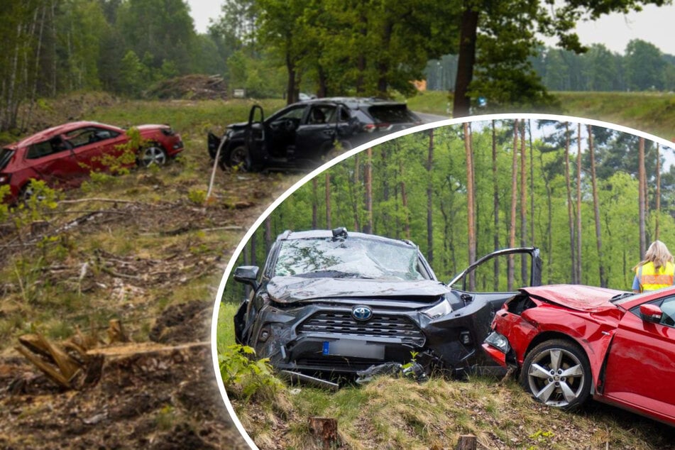 Überholmanöver endet im Chaos: Zwei Fahrzeuge überschlagen sich, mehrere Menschen verletzt