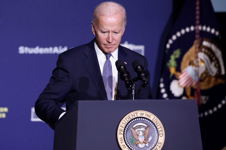 President Joe Biden gives remarks on student debt relief at Delaware State University on October 21, 2022.