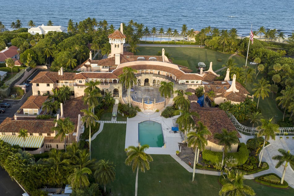Eine Luftaufnahme von Ex-US-Präsident Trumps Anwesen Mar-a-Lago.