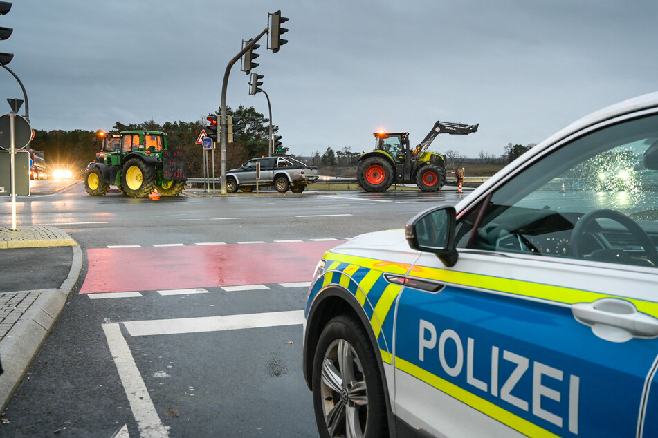 In Sachsen wollen die Landwirte 95 Prozent aller Autobahnauffahrten blockieren. (Symbolbild)