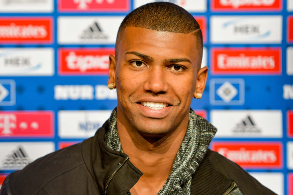 Walace auf einer Pressekonferenz des HSV. (Archivbild.)