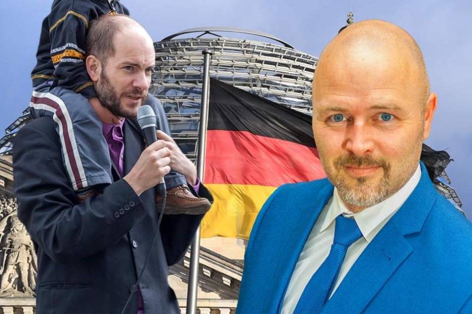 Nico Köhler (41,r.) will für die AfD in den Bundestag - Martin Kohlmann (40) aber eigentlich auch ...