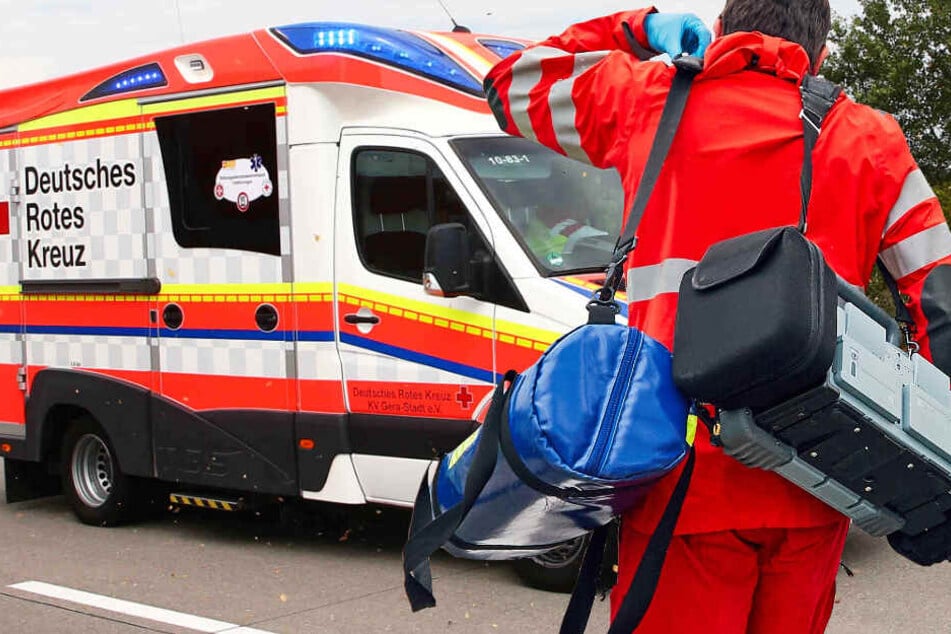 Die Bundesstraße wurde voll gesperrt, der Rettungsdienst ist im Einsatz (Symbolbild).
