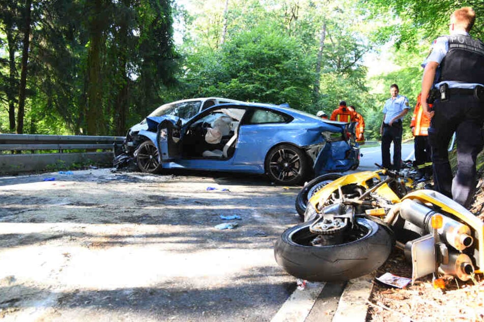 Der Fahrer der Ducati (rechts) konnte nicht mehr ausweichen.