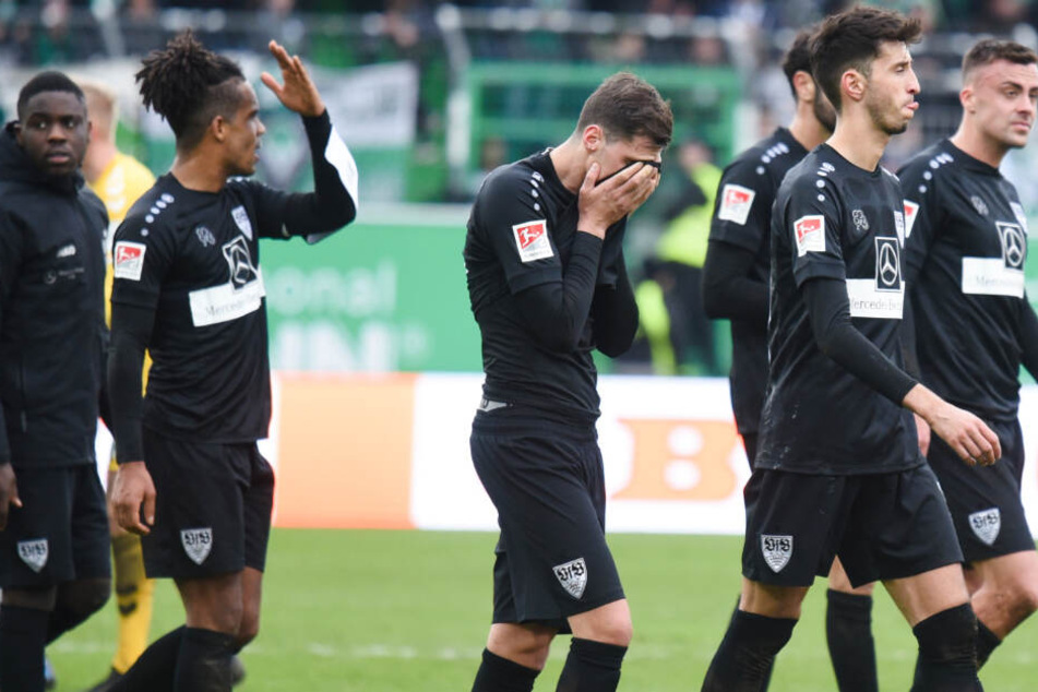 Die Enttäuschung stand den VfB-Profis nach Abpfiff ins Gesicht geschrieben.