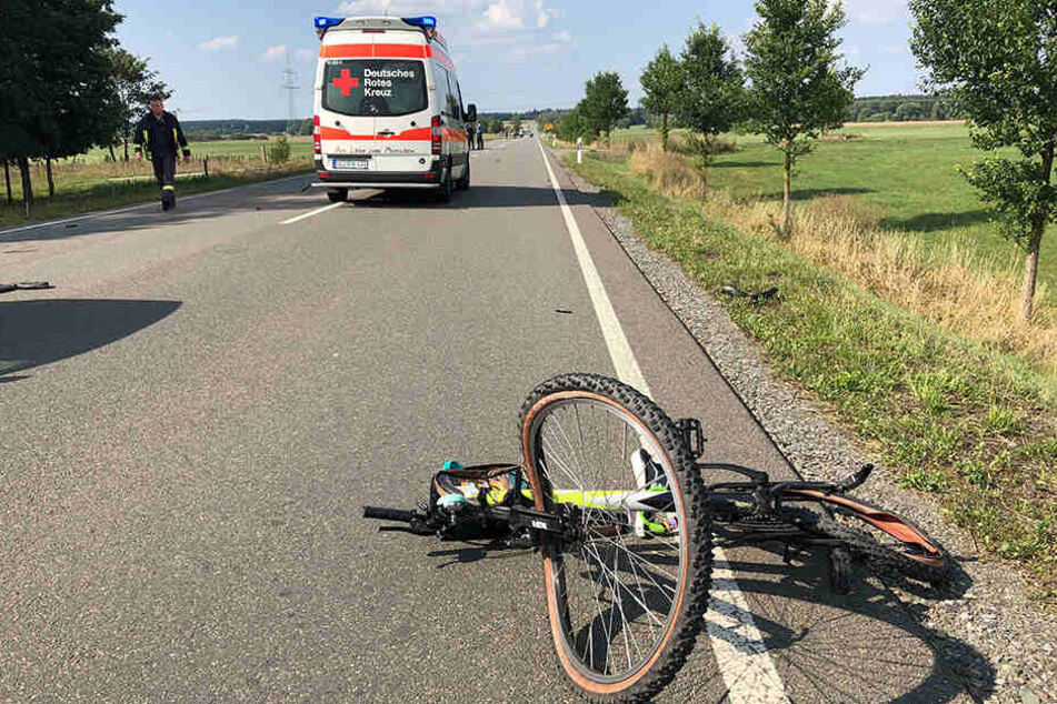 Ein Rettungswagen im Einsatz,