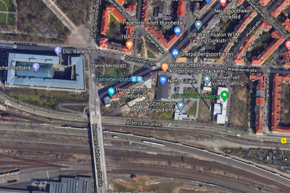 Der Vorfall ereignete sich am Stannebeinplatz im Stadtteil Schönefeld-Abtnaundorf.