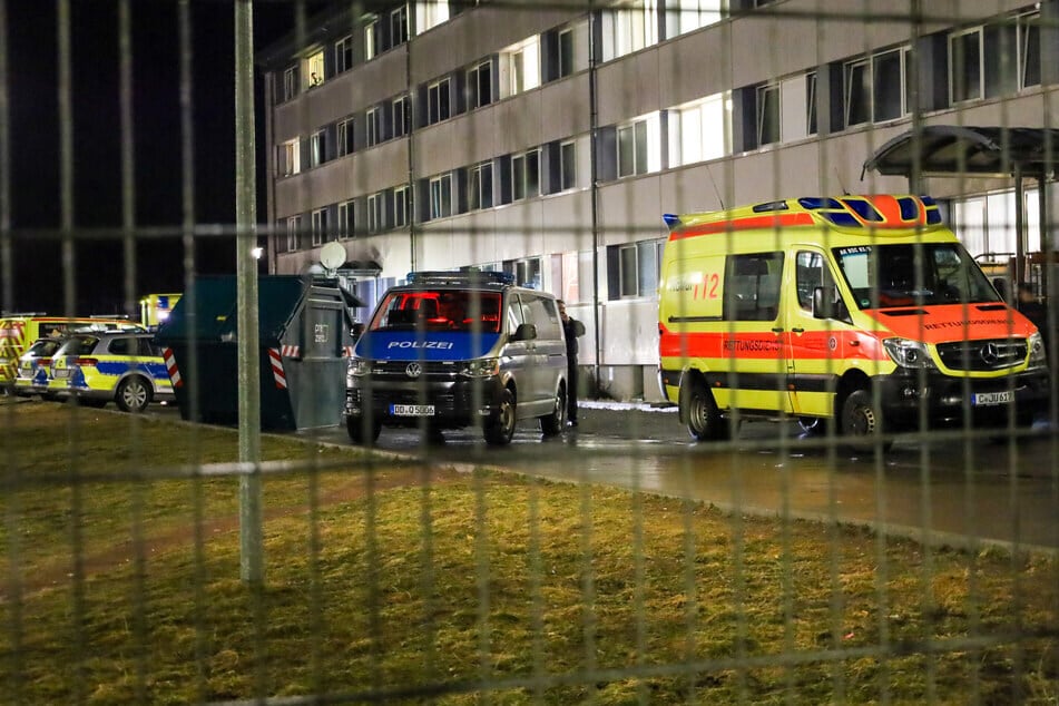 Polizeieinsatz im Asylheim in Schneeberg (Erzgebirge): Am gestrigen Dienstagabend kam es zu einer heftigen Auseinandersetzung zwischen zwei Männern. (Archivbild)