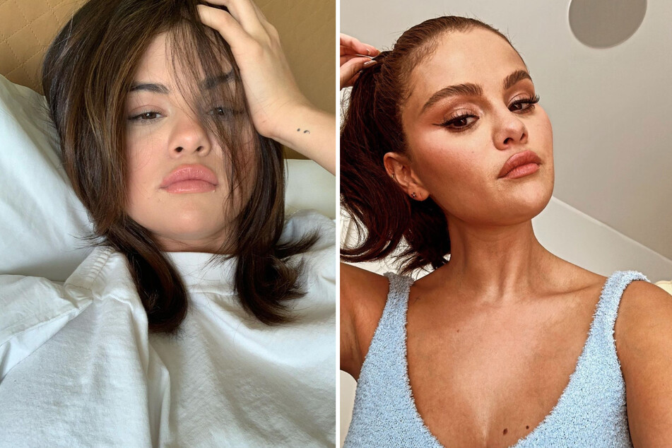 Selena Gomez shared a new selfie where she showed off her cat-eye makeup style.