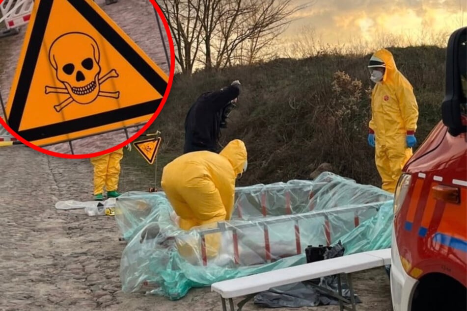 Quecksilber auf Straße entdeckt: Spezialkräfte im Einsatz