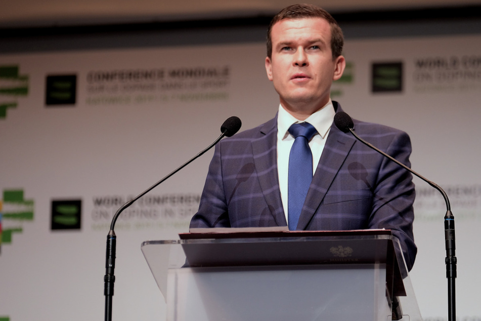 Wada-Präsident Witold Banka (35) spricht bei bei einer Pressekonferenz während der Welt-Anti-Doping-Konferenz im November 2019.