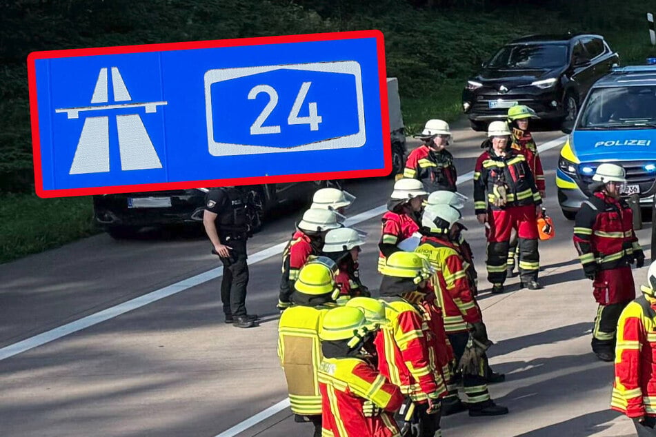 Unfall A24: 14 Verletzte und sieben Autos Schrott: Zwei Unfälle auf A24 nahe Fehrbellin