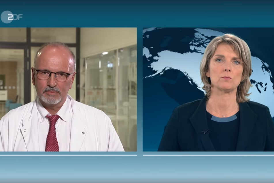 Professor Michael Bauer, Chefarzt Anästhesiologie und Intensivmedizin Universitätsklinik Jena sprach am Donnerstag im ZDF heute-journal bei Marietta Slomka über die aktuelle Corona-Lage.