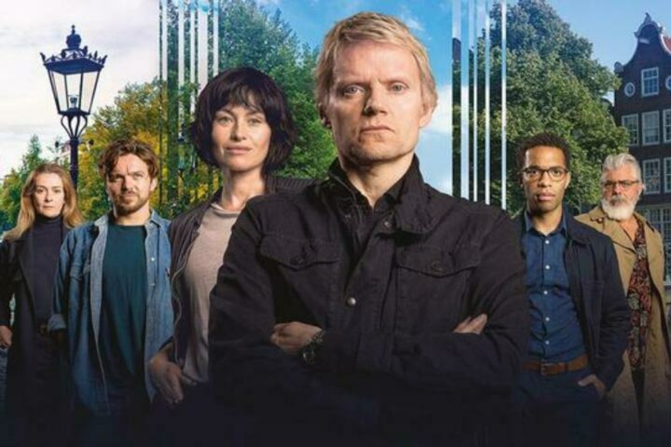 Der Amsterdamer Kommissar Piet Van der Valk (Marc Warren, 54) und sein Team. Vor einem Jahr ging's los - nun folgt eine neue Staffel.