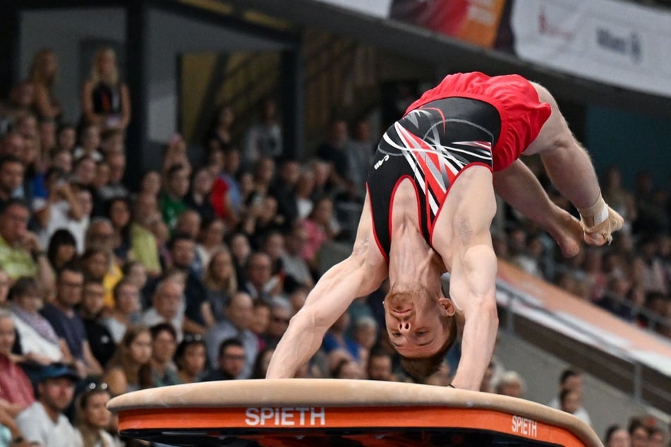 Leonard Prügel holt nach Bronze am Boden nun Gold am Sprung.