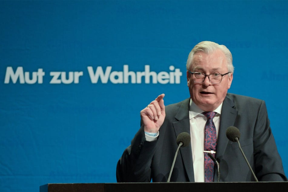 Bernd Gögel spricht beim Parteitag im Februar zu den Delegierten.