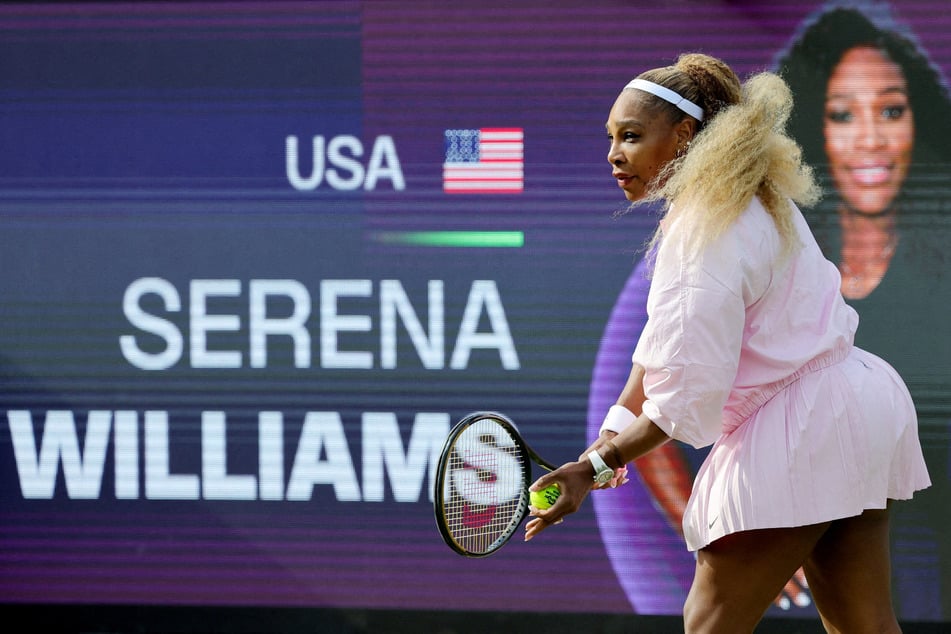Serena Williams warms up at the Berlin Open tennis tournament on June 16, 2026.