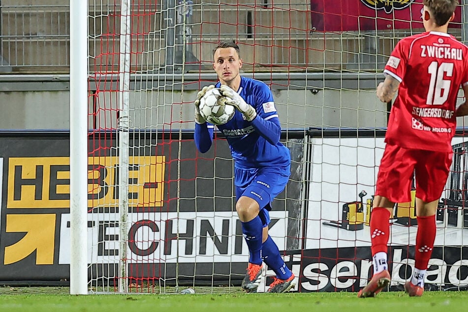 FSV-Keeper Lucas Hiemann (25) blieb zum zweiten Mal in Folge ohne Gegentor.