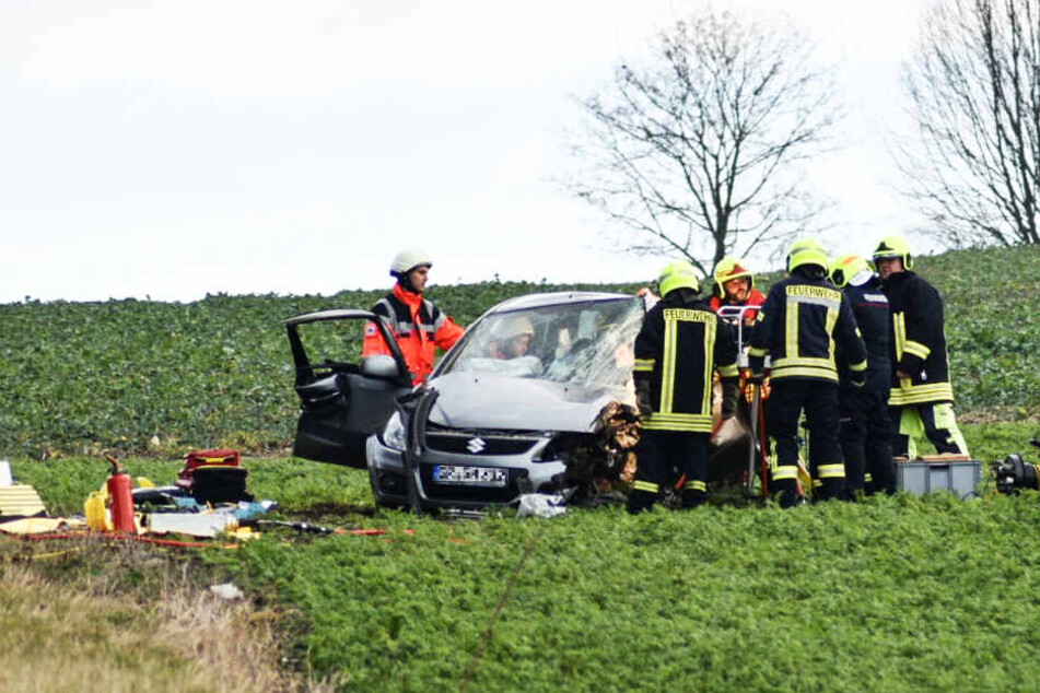 Das Auto war nur noch Schrott.