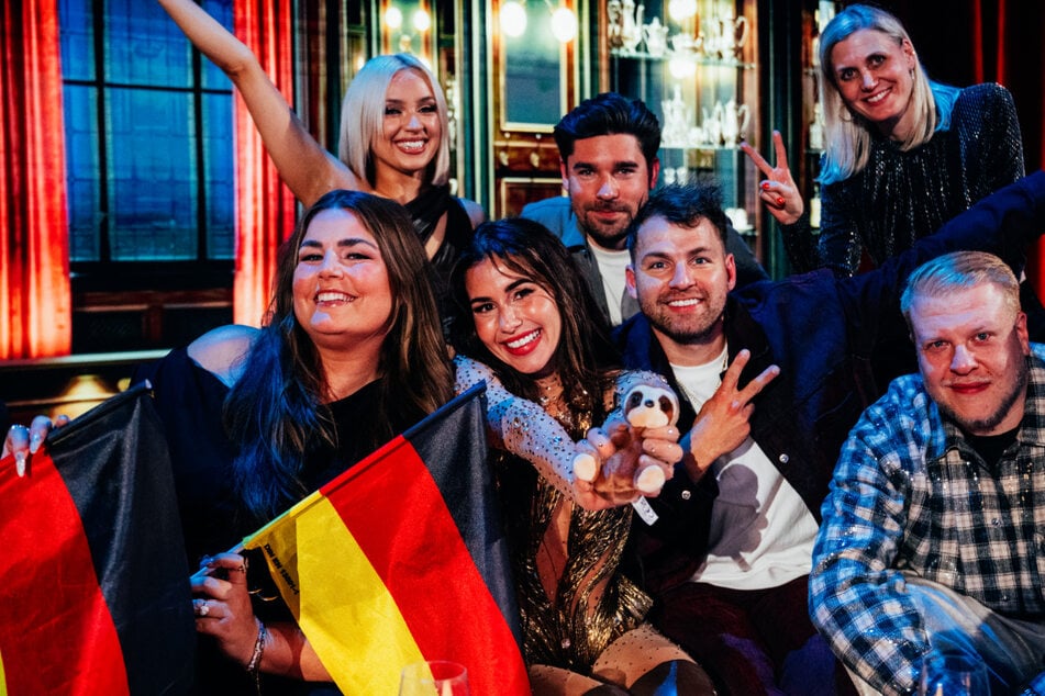 Trotz schwacher Endplatzierung feierte die deutsche Delegation in Wien.