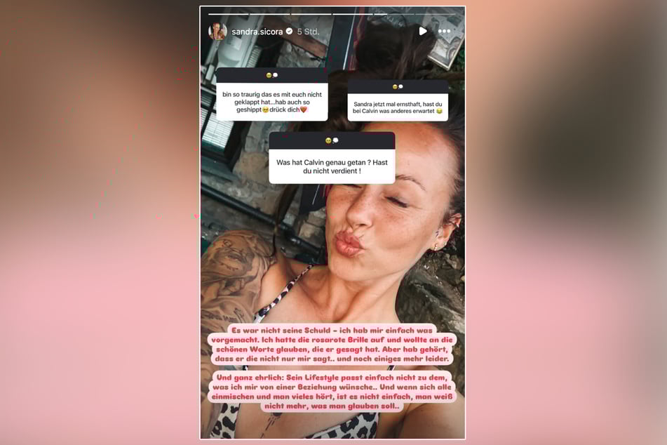 Die 33-Jährige beantwortete auf Instagram die Fragen ihrer Fans zu dem Schlussstrich mit Calvin.