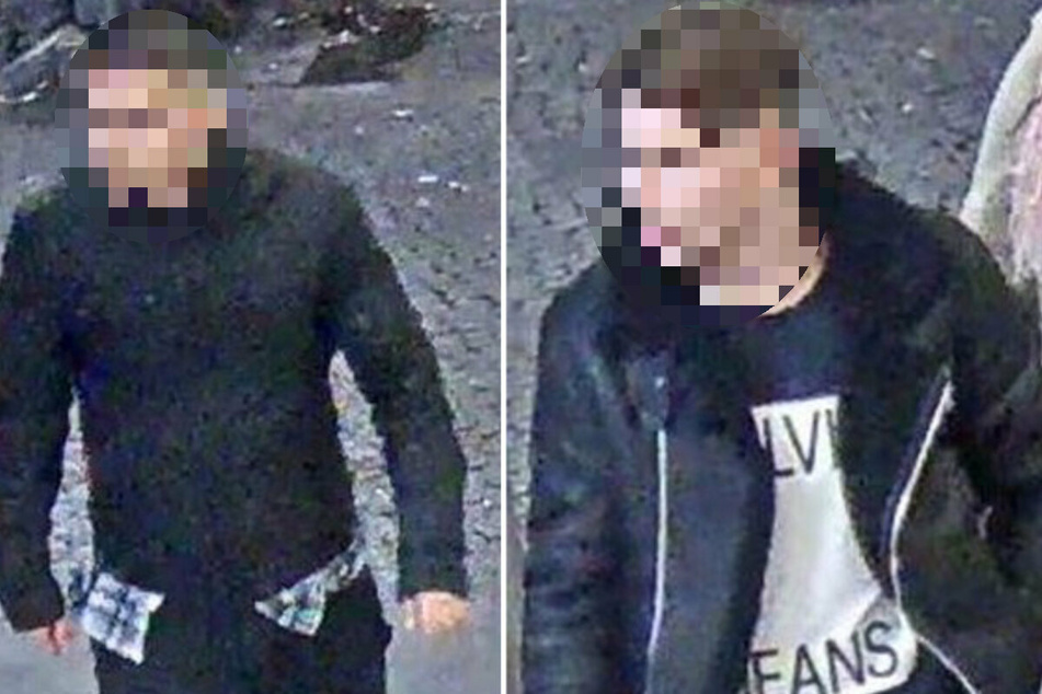 Mit Fotos suchte die Polizei nach diesen zwei Männern.