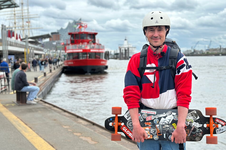 Paul William Hiersche (36) hat es bislang von Flensburg bis nach Hamburg geschafft.