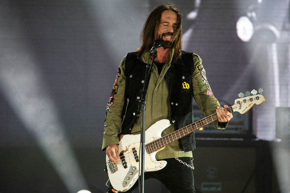 "Onkelz"-Bassist Stephan Weidner beim Matapaloz-Festival.
