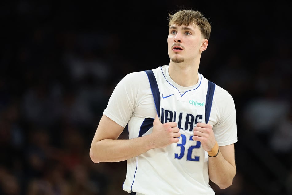 Cooper Flagg of the Dallas Mavericks is pictured during the second half of the NBA game against the Phoenix Suns at Mortgage Matchup Center on April 8, 2026.