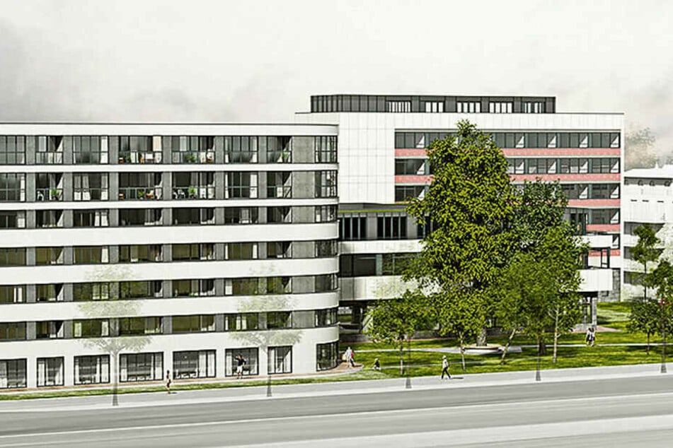 Nach diesem Entwurf des Architekturbüros Homuth+Partner soll das Gästehaus am Park umgebaut und erweitert werden.