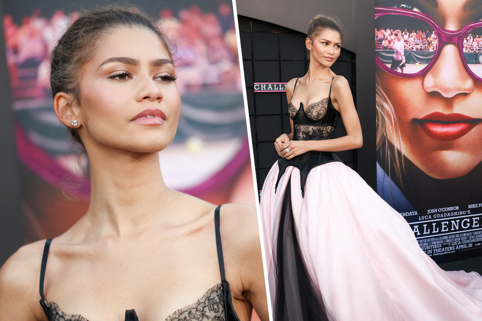 Zendaya turned heads in a lingerie-inspired Vera Wang gown for the Los Angeles premiere of Challengers on Tuesday.