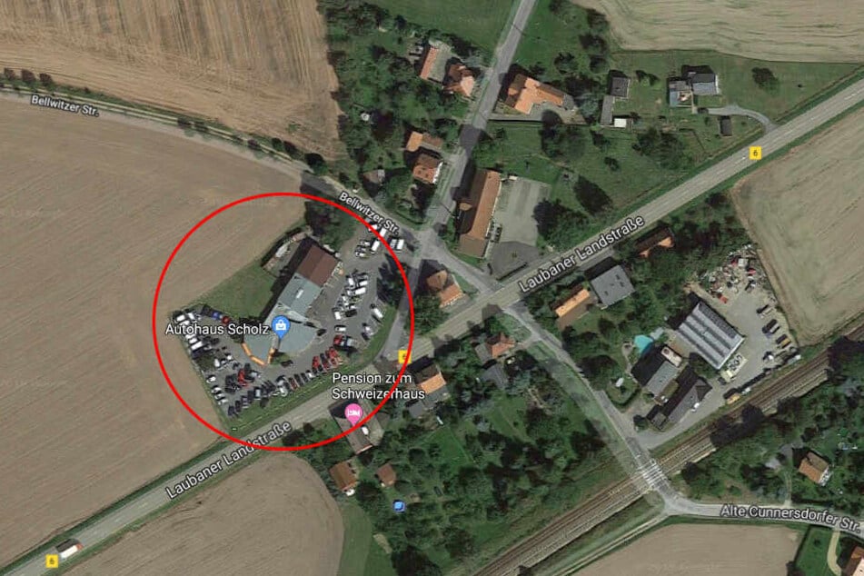 Das Autohaus in Löbau wurde Ziel eines Einbruchs.