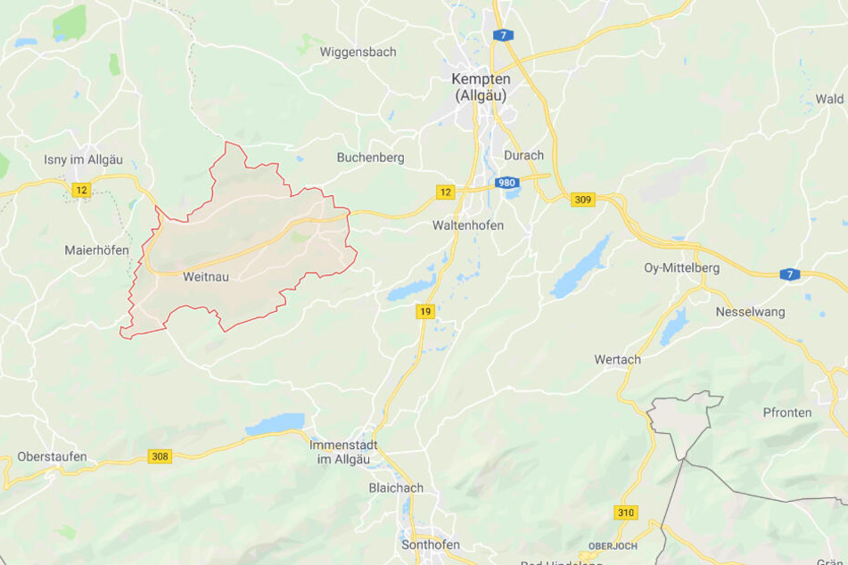 Der durchaus kuriose Zwischenfall in Bayern ereignete sich bei Weitnau im Landkreis Oberallgäu.