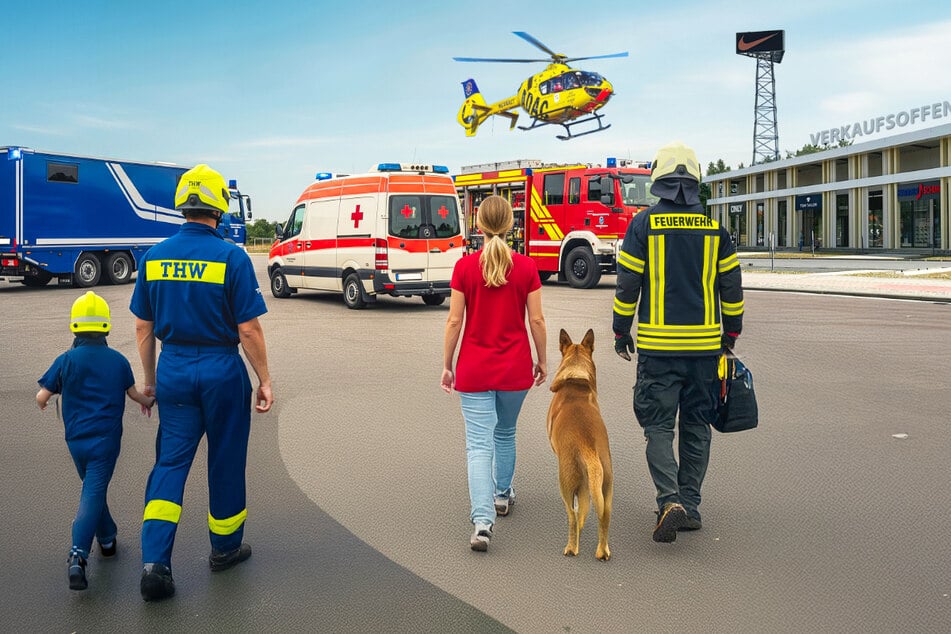 Am Sonntag (27.7.) findet der Blaulichttag bei den Marken-Outlets Schwarzheide-Mitte statt, gleichzeitig haben die Stores verkaufsoffen.