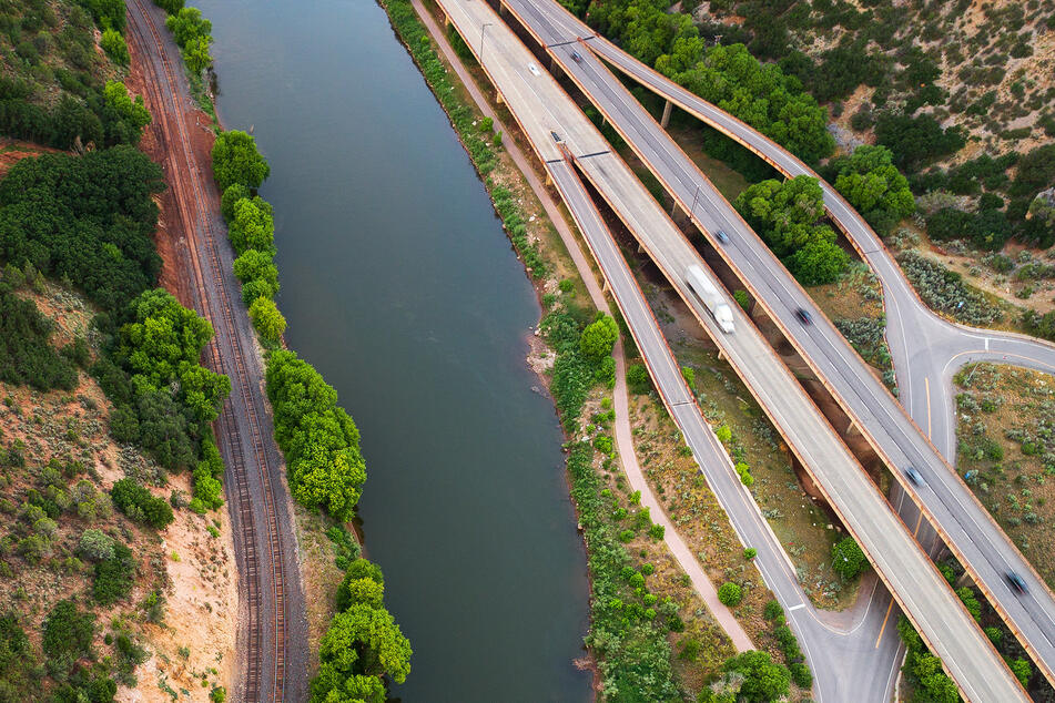 A 61-year-old man apparently tried to drown his wife in a river.