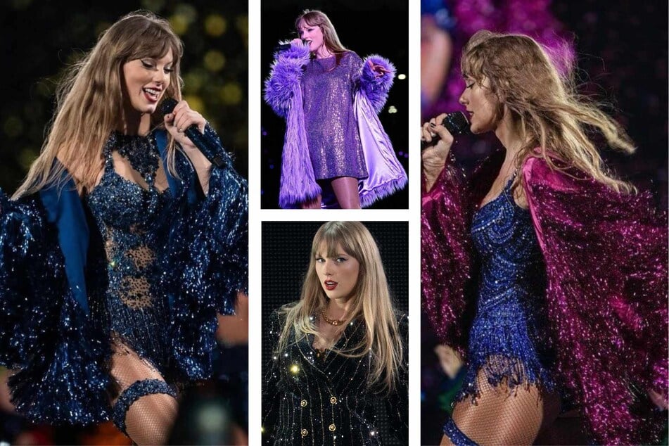 From a sequined blazer to a purple faux fur number and tinsel jackets galore, Taylor Swift is no stranger to bold textured outerwear on The Eras Tour.