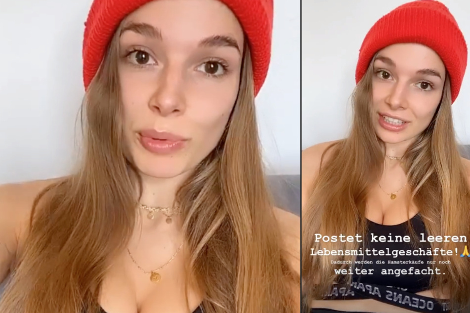 Screenshot aus der Instagram-Story von Lola Weippert. (Fotomontage)