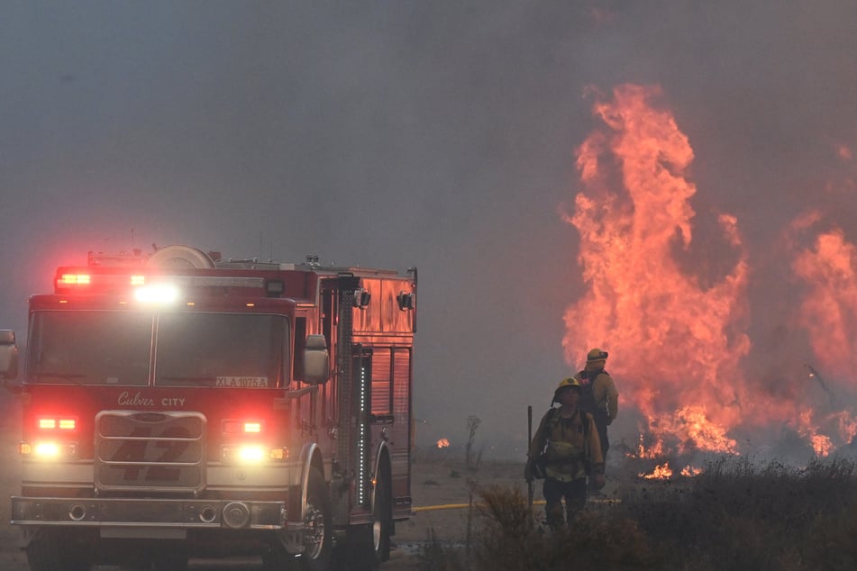 California Highway Patrol said the fire was impacting traffic on the I5 freeway, with a section of the road – which runs the length of the West Coast – shuttered.