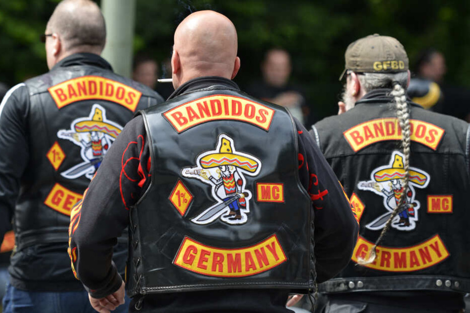 Mitglieder des Motorradclubs "Bandidos".