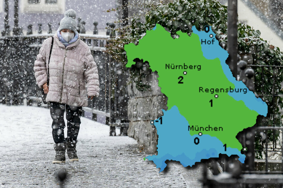 Ganz in weiß: Glatteisgefahr durch zahlreiche Schneefälle im Süden Bayerns