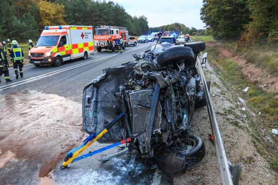 Ein Großaufgebot an Rettungskräften war an der B505 im Einsatz.
