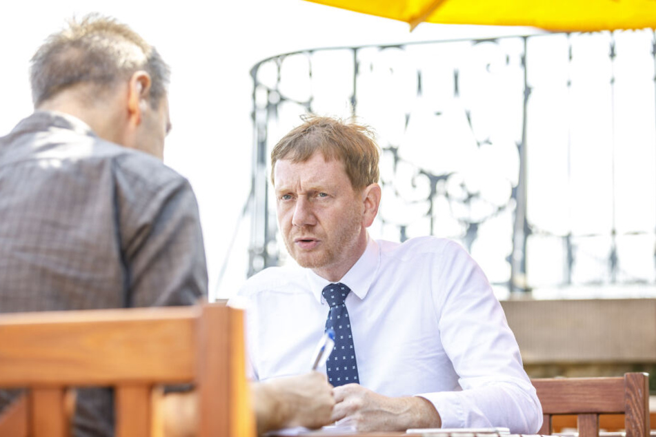 Für Michael Kretschmer gab es Lob von Biedenkopf.
