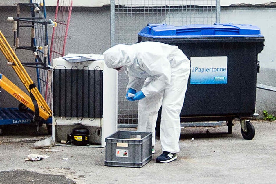 Die Spurensicherung entdeckte DNA-Spuren am Container.